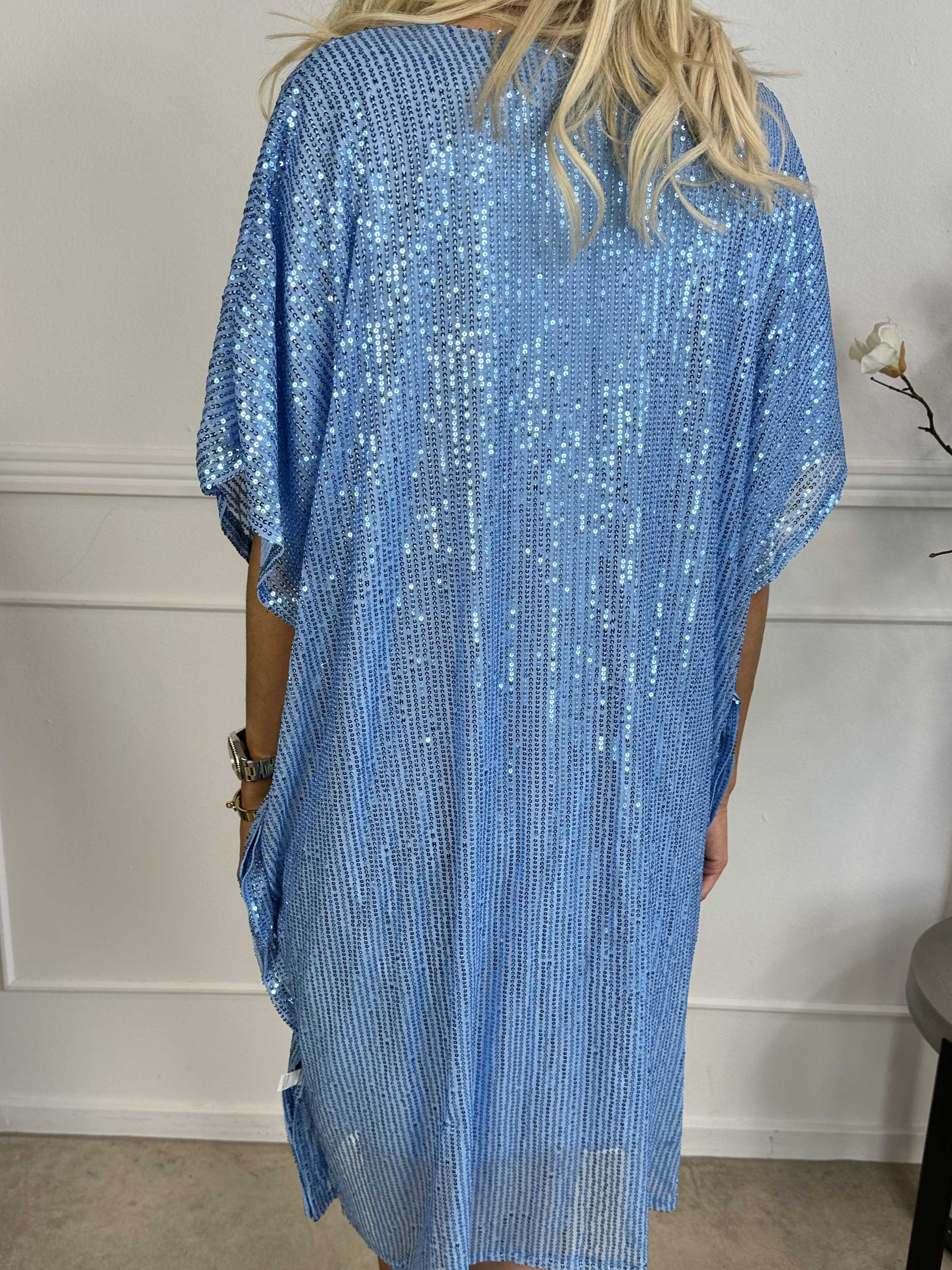 Azmina - Tunikakjole i løs pasform med pailletter